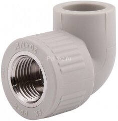 Угол комбинированный PPR-ВР D20х3/4" Ekoplastik