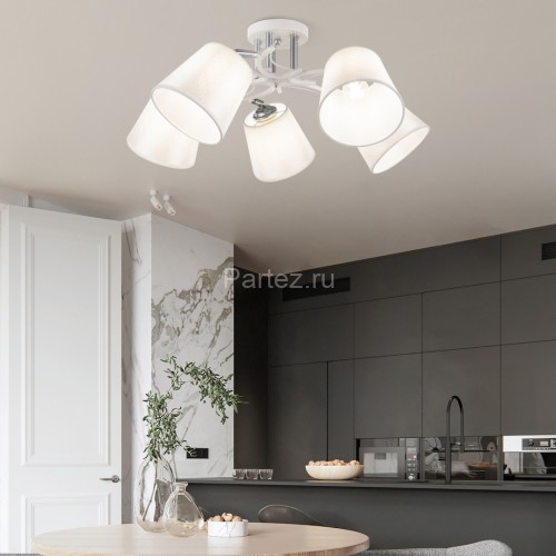 Потолочная люстра Arte Milano 330806/5 WT+CR