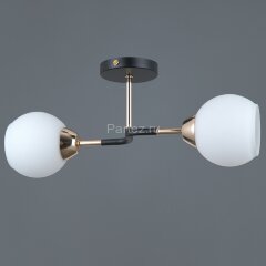 Потолочная люстра ILLUMICO IL0689-2CSQ-24 BK FGD LIBRA