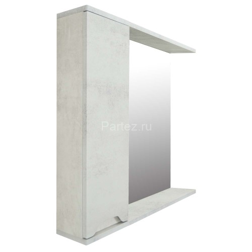 Зеркало-шкаф Loranto Florena 70 700х135х600 левый, светлый бетон (CS00086986)