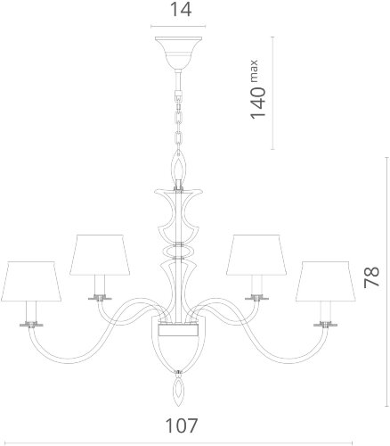 Подвесная люстра Divinare 6819/19 SP-12