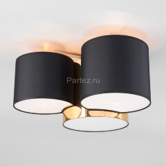 Потолочная люстра TK Lighting 3445 Mona Black / Gold