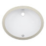 Раковина Azario 510х425х210 встраиваемая снизу, овальная, белый матовый (AZ-6005)