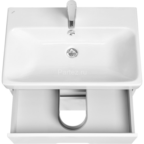 Тумба под раковину Aquaton Оливия 70 подвесная, цвет белый матовый (1A254301OL010)