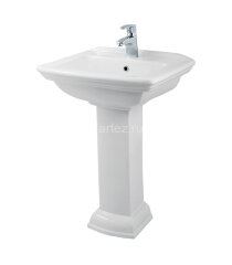 Раковина на одной ножке Creo Ceramique ORLEANS 600х475х870, белая (OR3000+OR3010)