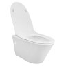 Унитаз подвесной Creo Ceramique 360х520х365 с системой смыва "Tornado", в комплекте с быстросъемным 