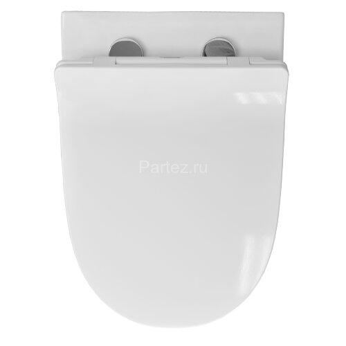 Унитаз подвесной Creo Ceramique 360х520х365 с системой смыва "Tornado", в комплекте с быстросъемным 