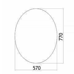 Зеркало LORANTO Овал 570х770 (ФР-00001120)