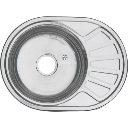 Мойка 6044 U MELANA 0,8/180 врезная овальная с сифоном (238 ta *10)