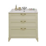 Тумба под раковину AQUATON Леон 80 Н напольная, дуб бежевый (1A187801LBPR0)