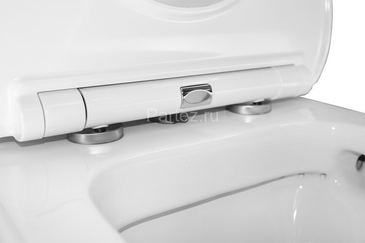 Унитаз-компакт Creo Ceramique ARCHI 380х680х820 безободковый, с тонкой крышкой, микролифт