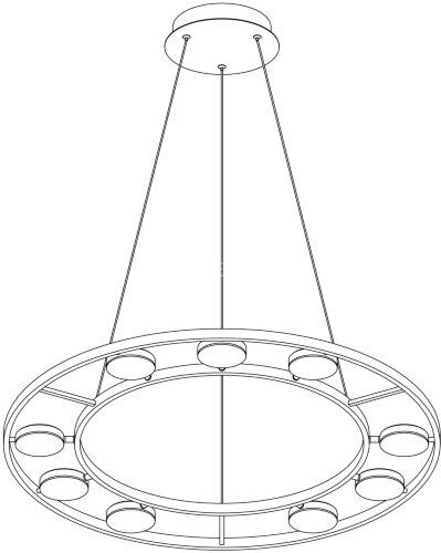 Подвесная люстра Maytoni MOD070PL-L63B3K