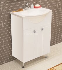 Тумба под раковину AQUATON ФИДЖИ 60 напольная, белая (1A179601FG010)