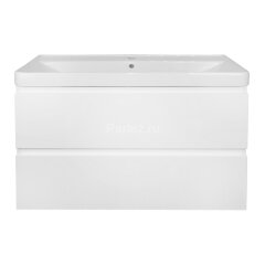 Комплект тумба Azario Мила 100 1000х470х680 подвесная, с раковиной Monte 100, белый (CS00089921)