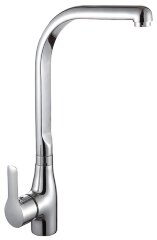 Смеситель одноручный (35мм) для кухни с высоким поворотным изливом, хром