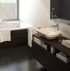 71100000 Logis Смеситель для раковины 100, однорычажный, с донным клапаном