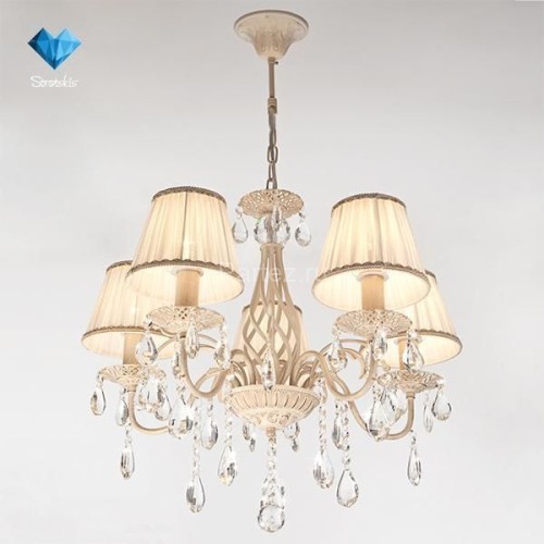 Подвесная люстра Eurosvet 10054/5 белый с золотом