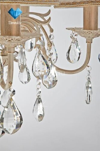 Подвесная люстра Eurosvet 10054/5 белый с золотом