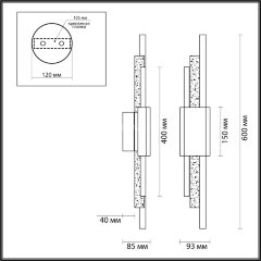Настенный светильник Odeon Light 4359/10WL