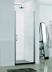 Душевая дверь Azario Alberta распашная 90х190, толщина полотна 6мм универсальная, цвет профиля хром