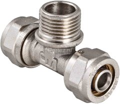 Тройник обжимной с наружней резьбой 20х1/2"х20 VALTEC