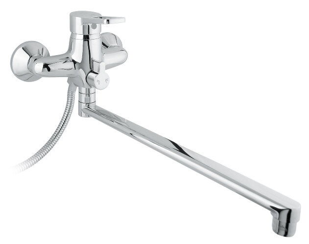 Смеситель для ванны с душем с длинным изливом Timo Junior INOX 1905Y-CR chrome