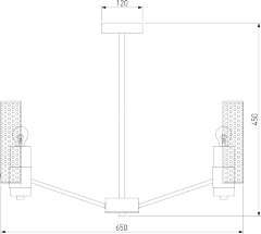 Потолочная люстра Eurosvet 70139/6 латунь
