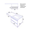 Комплект тумба Loranto Палермо 120/2 подвесная, под стиральную машинку (60), с раковиной Изабелла 12