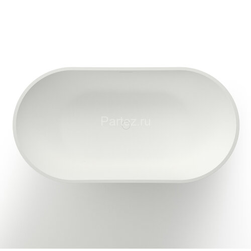 Ванна из искусственного камня Azario JENNER 1630x850x640 свободностоящая белая матовая, с белым мато