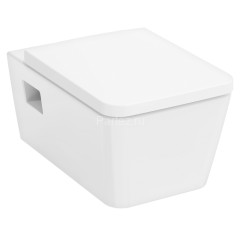 Унитаз подвесной Hansgrohe EluPura Original Q 540х360 безободковый, с сиденьем без микролифта, белый