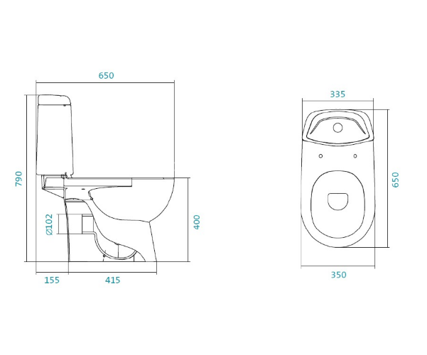 Унитаз-компакт Santek Остин напольный, с бачком, сиденье микролифт (1.WH30.2.419)