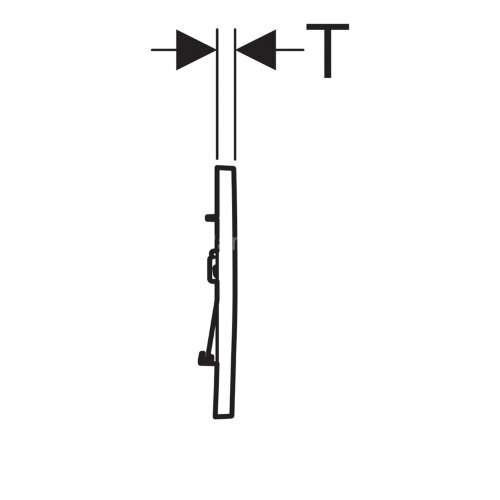Кнопка смыва Geberit Sigma30, двойной смыв, цвет черный