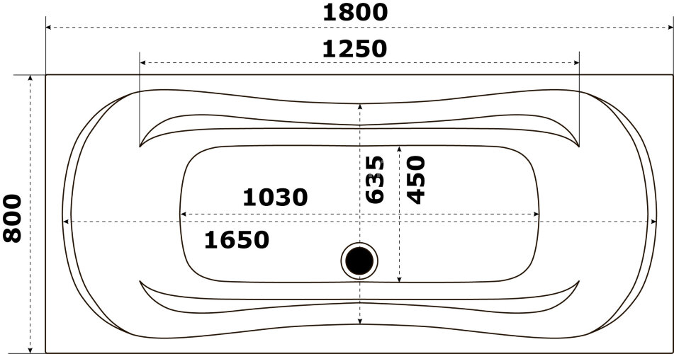 Ванна акриловая Azario Верда 180х80