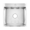 Кухонная мойка AZARIO SABRINA 500х500х200 нержавеющая сталь, цвет Серебро (AZS5050S)
