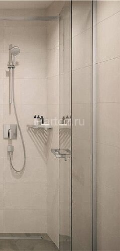 Ручка для душевой двери Hansgrohe AddStoris Шлифованный черный хром (41759340)