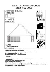 Подвесная люстра Newport 10110+6/C gold