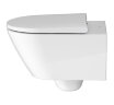 Унитаз подвесной Duravit D-Neo Rimless с креплением Durafix, сиденье микролифт, белый (45770900A1)