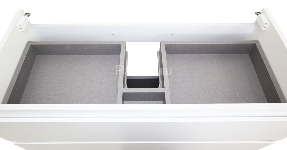 Комплект тумба Azario Velluto 100 1000х450х660 подвесная, с раковиной Slim 100, белый матовый (CS000