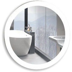 Зеркало AZARIO Перла-S d770 сенсорный выключатель, бегущая подсветка (LED-00002736)