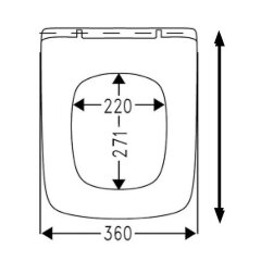 Сиденье Haro &quot;Santorin&quot; с микролифтом, быстросъемное, дюропласт, белый (539704)