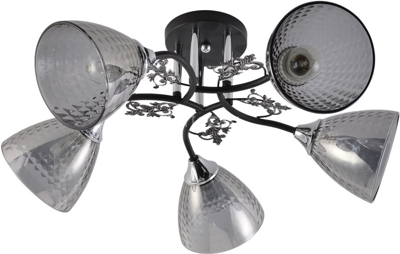 Потолочная люстра Reluce 01525-0.3-05 BK+CR