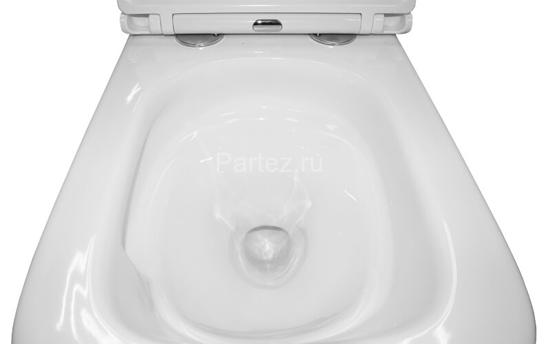 Унитаз подвесной Azario Teramo 340х490х350 безободковый, слив "Торнадо", в комплекте с сидением микр