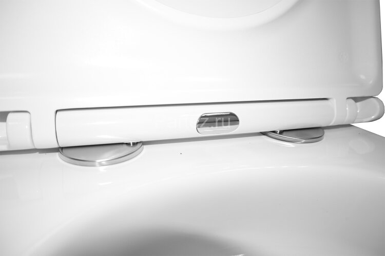 Унитаз подвесной Azario Teramo 340х490х350 безободковый, слив "Торнадо", в комплекте с сидением микр