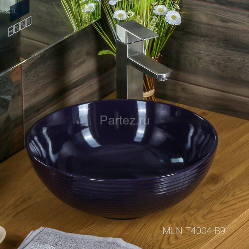 Накладная раковина melana mln-t4004-b9 (фиолет)