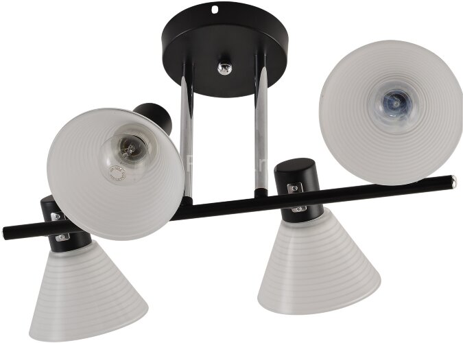 Потолочная люстра Reluce 01553-3.3-04B BK+CR