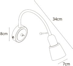 Бра Arte Lamp A7009AP-1WH