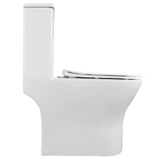 Унитаз-моноблок AZARIO Terni 670x350x760 горизонтальный слив, быстросъемное сиденье микролифт (AZ-86