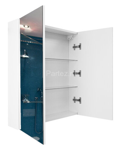 Зеркало-шкаф Loranto Аврора 60 600х135х700 белый (CS00085750)