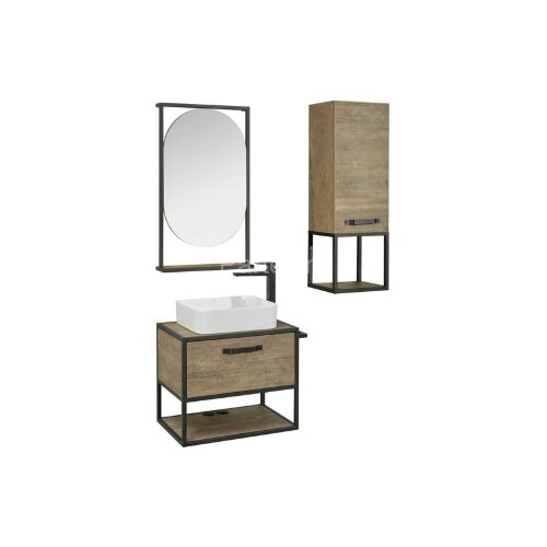 Полка навесная AQUATON Лофт Фабрик, дуб кантри (1A242703LTDY0)