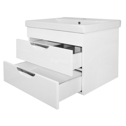 Комплект тумба Стиль- 70/2 "Соло" 700х580х480 подвесная, с раковиной Tempo 70, с доводчиками (CS0009